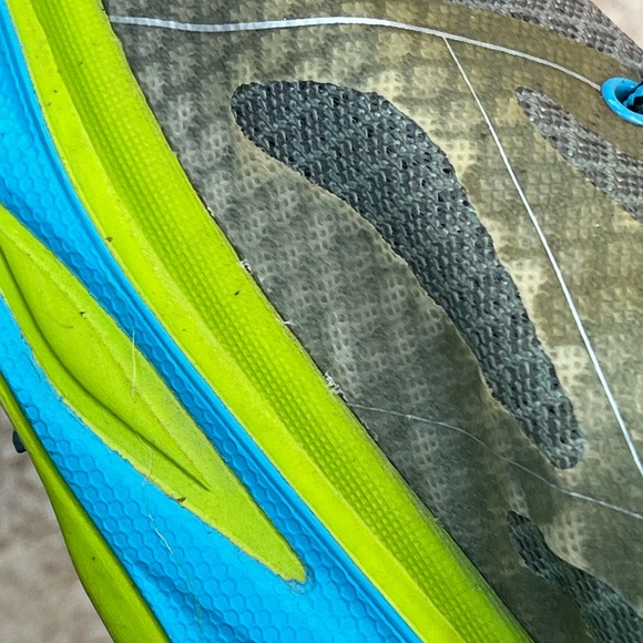 Men’s Hoka One Huaka Green and Blue Trail Running Shoes 12.5 - Picture 6 of 8